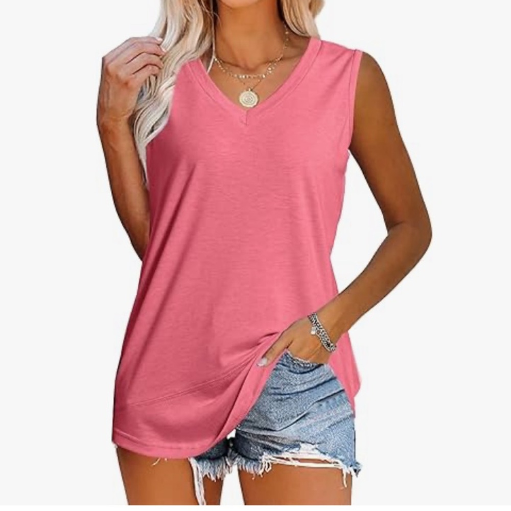 Women's Sleeveless V-Neck Tank Top